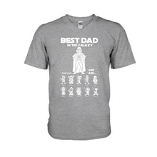 Load image into Gallery viewer, Personalized Best Dad In The Galaxy T-shirt & Hoodie Gift