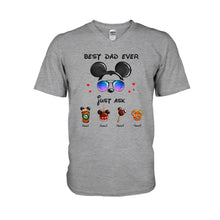 Load image into Gallery viewer, Personalized Best Dad Ever Mouse T-shirt and Hoodie Gift for Father's Day