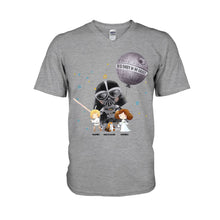 Load image into Gallery viewer, Personalized Best Dad in the Galaxy T-Shirt & Hoodie for Father's Day