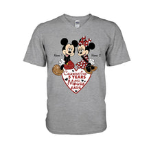 Load image into Gallery viewer, Personalized Couple Mouse T-shirt & Hoodie Gift for Anniversary