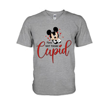 Load image into Gallery viewer, Personalized 'Not Today Cupid' T-shirt & Hoodie for Her - Custom Name Gift