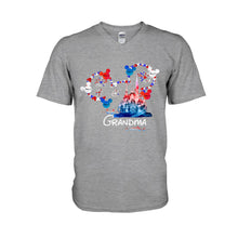 Load image into Gallery viewer, Personalized Best Grandma Ever T-shirt & Hoodie for Independence Day Gift