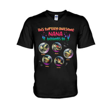 Load image into Gallery viewer, Personalized Turtley Awesome Nana T-shirt Custom Family Gift
