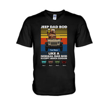 Load image into Gallery viewer, Personalized Jeep Dad Bod T-shirt & Hoodie Custom Name Gift