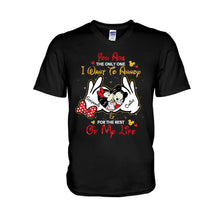 Load image into Gallery viewer, Personalized Couple T-shirt & Hoodie Custom Name Gift