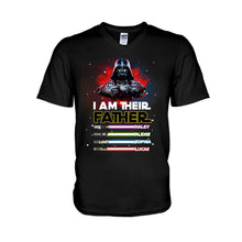 Load image into Gallery viewer, Personalized Star Wars Father T-shirt and Hoodie Gift