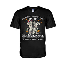 Load image into Gallery viewer, Personalized Halloween Mouse T-shirt & Hoodie Unique Couple Gift