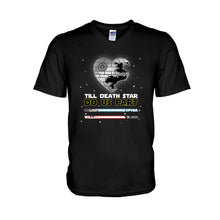 Load image into Gallery viewer, Personalized Till Death Star Do Us Part Couple T-shirt & Hoodie Gift