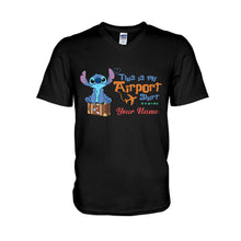 Load image into Gallery viewer, Personalized Ohana Airport T-shirt & Hoodie Custom Name Gift