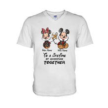 Load image into Gallery viewer, Personalized Disney Adventure T-shirt & Hoodie for Couples