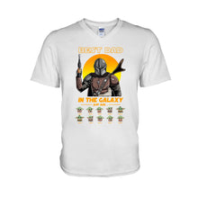 Load image into Gallery viewer, Personalized Best Dad In The Galaxy T-shirt & Hoodie Gift