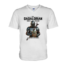 Load image into Gallery viewer, Personalized Dadalorian This Is The Way T-shirt & Hoodie Gift for Dad