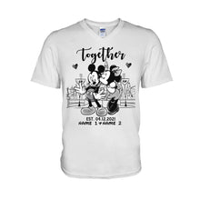 Load image into Gallery viewer, Personalized Couple Mouse T-shirt & Hoodie Gift for Anniversary