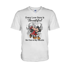 Load image into Gallery viewer, Personalized Love Story Mouse T-Shirt & Hoodie Gift for Couples