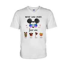 Load image into Gallery viewer, Personalized Best Dad Ever Mouse T-shirt and Hoodie Gift for Father's Day