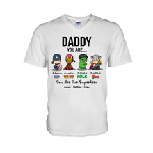 Load image into Gallery viewer, Personalized Father's Day T-shirt Hoodie Superhero Gift