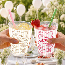 Load image into Gallery viewer, Personalized Frosted Cups Custom Beach Chair Design Bridal Party Gift