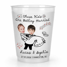 Load image into Gallery viewer, Personalized Frosted Wedding Cups Custom Name Gift for Couples