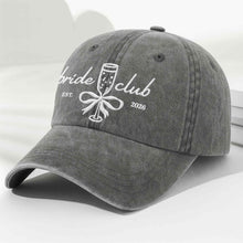Load image into Gallery viewer, Personalized Washed Denim Cap Custom Name Bridal Shower Gift