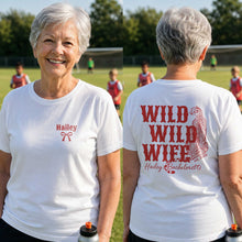 Load image into Gallery viewer, Personalized Cheetah Bachelorette T-Shirt Custom Front Back Gift