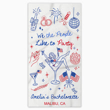 Load image into Gallery viewer, Personalized Microfiber Beach Towel Custom Name Bachelorette Gift