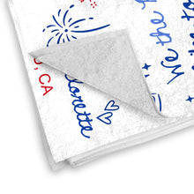 Load image into Gallery viewer, Personalized Microfiber Beach Towel Custom Name Bachelorette Gift
