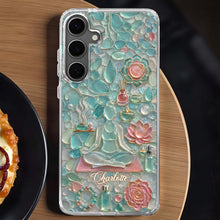Load image into Gallery viewer, Personalized Clear Phone Case for Yoga Lovers Custom Name Gift
