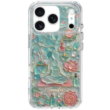Load image into Gallery viewer, Personalized Clear Phone Case for Yoga Lovers Custom Name Gift