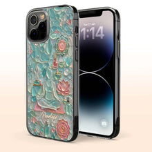 Load image into Gallery viewer, Personalized Clear Phone Case for Yoga Lovers Custom Name Gift