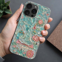 Load image into Gallery viewer, Personalized Clear Phone Case for Yoga Lovers Custom Name Gift