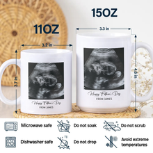 Load image into Gallery viewer, Personalized Photo Mug Custom Baby Scan Gift for Father's Day