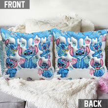 Load image into Gallery viewer, Personalized Throw Pillow with Ohana Design for Family Gift