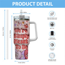 Load image into Gallery viewer, Personalized Tumbler With Handle for Couples | Unique Gift Idea