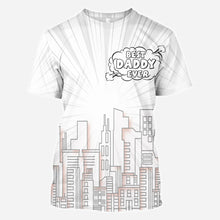 Load image into Gallery viewer, Personalized Best Dad Ever All Over Shirt Custom Family Design