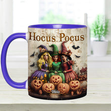 Load image into Gallery viewer, Personalized Hocus Pocus Witches Accent Mug Custom Name Gift