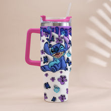 Load image into Gallery viewer, Personalized Ohana Tumbler with Handle Custom Name Gift Idea