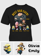 Load image into Gallery viewer, Personalized Best Dad Ever T-shirt & Hoodie Gift for Father's Day