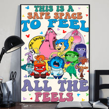 Load image into Gallery viewer, Personalized Canvas Print Safe Space Feelings Gift for Teacher