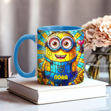 Load image into Gallery viewer, Personalized Minion Accent Mug Custom Name Gift for Kids