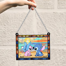 Load image into Gallery viewer, Personalized Ohana Window Hanging Suncatcher Ornament Gift