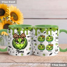 Load image into Gallery viewer, Personalized Grinchy Grandma Accent Mug Custom Name Gift