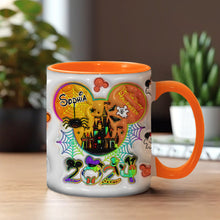 Load image into Gallery viewer, Personalized Halloween Mouse Accent Mug with Custom Name for Kids