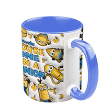 Load image into Gallery viewer, Personalized Minion Accent Mug Custom Name Gift for Birthday