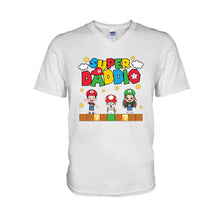 Load image into Gallery viewer, Personalized Super Daddio T-shirt & Hoodie Gift for Dad