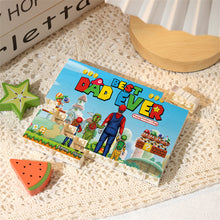 Load image into Gallery viewer, Personalized Best Dad Ever One-Sided Building Brick Block Gift
