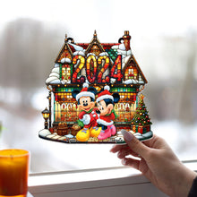 Load image into Gallery viewer, Personalized Christmas Suncatcher Ornament Custom Name Gift