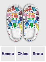Load image into Gallery viewer, Personalized Cozy Slippers Custom Name Gift for Birthday