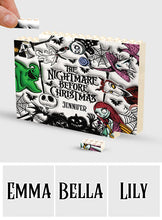 Load image into Gallery viewer, Personalized Nightmare Before Christmas Building Brick Blocks for Kids
