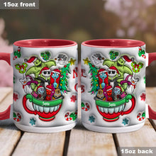 Load image into Gallery viewer, Personalized Merry Grinchmas Accent Mug with Custom Name for Holiday Gifts