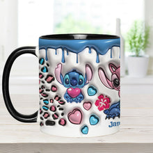 Load image into Gallery viewer, Personalized Ohana Accent Mug Custom Name Gift for Couples